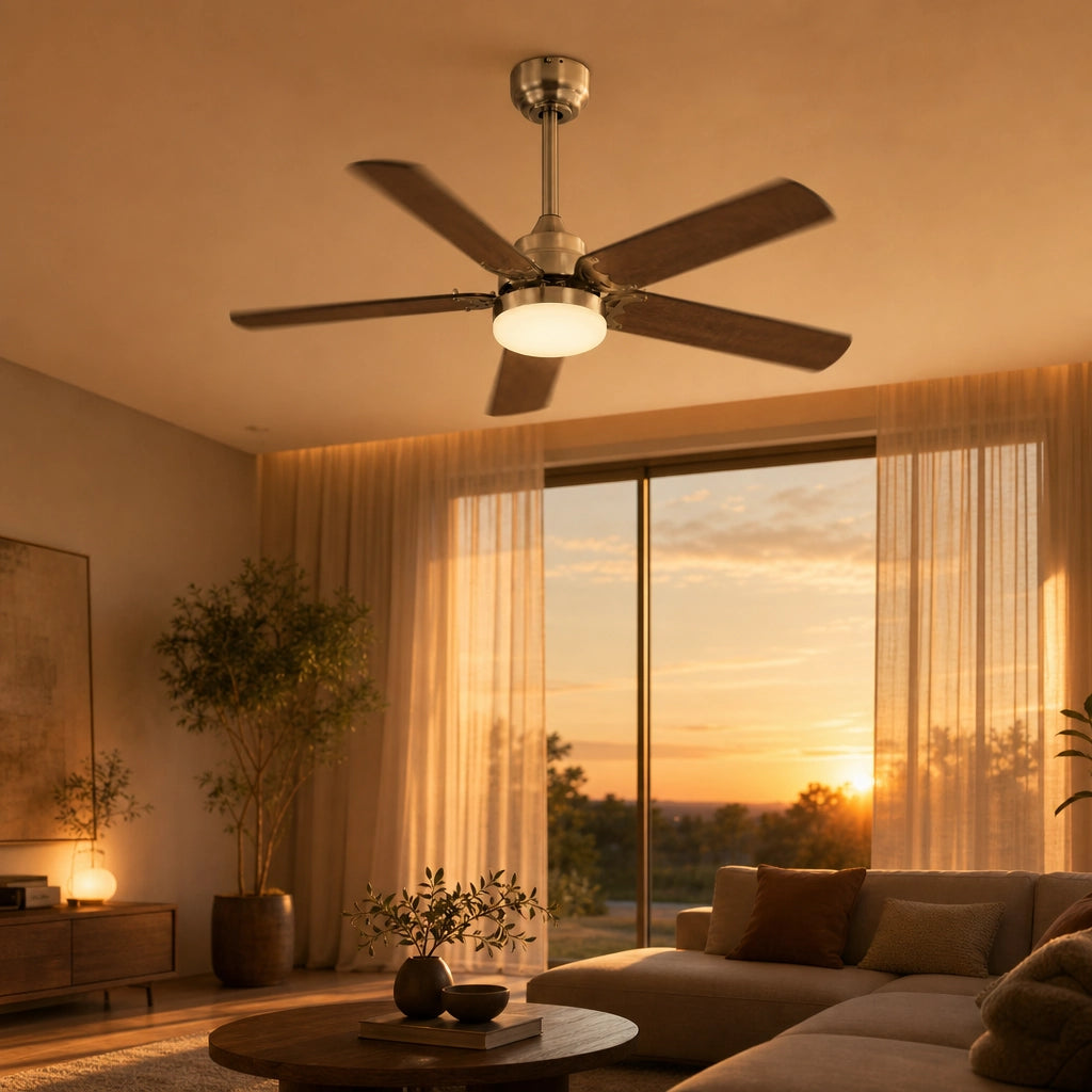 Ventilateur de Plafond 107cm - LED Décorative & Télécommande | Confort Optimal pour Grands Espaces