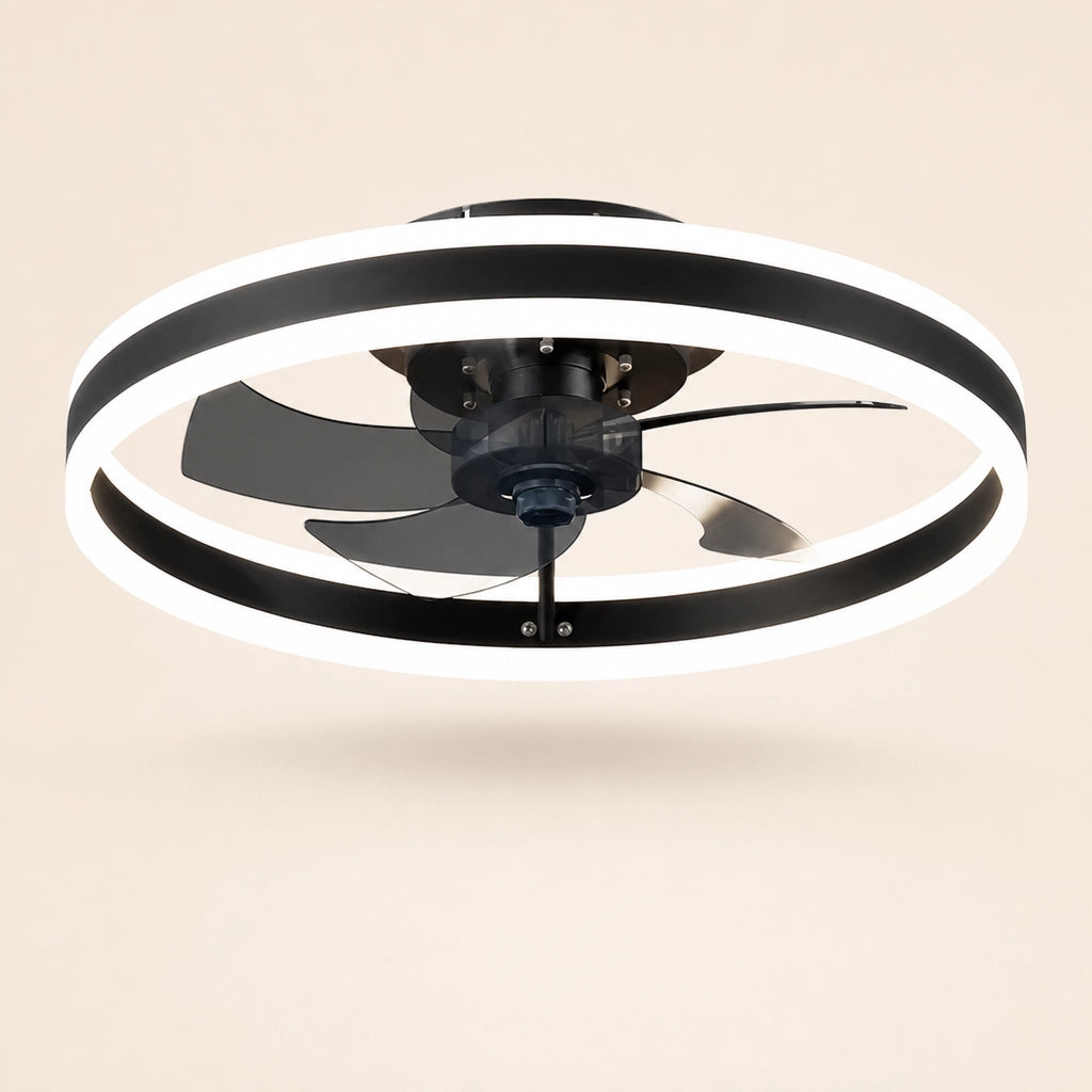 Ventilateur de Plafond Compact - LED Intégrée & Télécommande | Silencieux pour Chambre et Salon