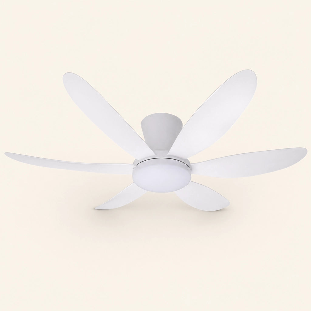 Ventilateur de Plafond Moderne 3-6 Pales - Moteur DC & LED Tricolore | Silencieux 30-34 dB