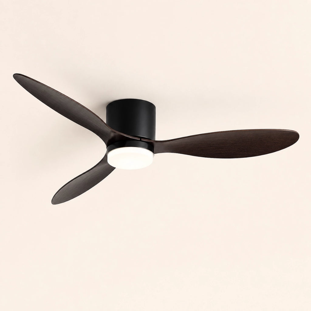 Ventilateur de Plafond Silencieux - Moteur DC, 6 Vitesses & LED Tricolore | Confort Thermique Discret